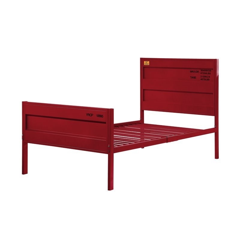 Rosebery Kids Cargo Twin Panel Kids Bed in Red