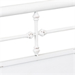 Rosebery Kids Modern Twin Metal Bed in Antique White