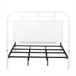 Rosebery Kids Modern Twin Metal Bed in Antique White