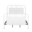 Rosebery Kids Modern Twin Metal Bed in Antique White