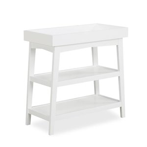 Mid-century Baby Open Changing Table in White