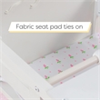 Rosebery Kids Modern Wood Bow Doll High Chair in Pinkish White