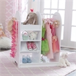Rosebery Kids Modern Wood Let's Play Dress Up Unit in White Finish
