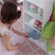 Rosebery Kids Modern Wood Let's Play Dress Up Unit in White Finish