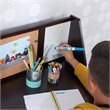 Rosebery Kids Modern Wood Writing Desk with Chair in Espresso