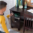 Rosebery Kids Modern Wood Writing Desk with Chair in Espresso