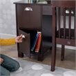 Rosebery Kids Modern Wood Writing Desk with Chair in Espresso