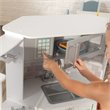 Rosebery Kids Ultimate Wooden Corner Play Kitchen with Lights and Sounds - White