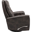 Rosebery Kids Polyester/PU Manual Swivel Glider Recliner in Truffle Brown