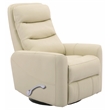 Rosebery Kids Polyester/PU Manual Swivel Glider Recliner in Oyster
