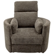 Rosebery Kids Polyester Power Swivel Glider Recliner in Brown