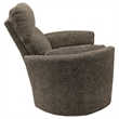 Rosebery Kids Polyester Power Swivel Glider Recliner in Brown