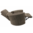 Rosebery Kids Polyester Power Swivel Glider Recliner in Brown
