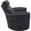 Rosebery Kids Polyester Fabric Power Swivel Glider Recliner in Black
