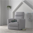 Rosebery Kids Polyester Power Swivel Glider Recliner in Mineral White