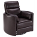 Glider Recliner/Leather Brown