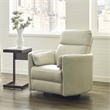 Rosebery Kids Leather Power Cordless Swivel Glider Recliner in Ivory
