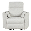 Rosebery Kids Fabric Power Swivel Glider Recliner in NaturalQuartz Finish