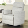 Rosebery Kids Fabric Power Swivel Glider Recliner in NaturalQuartz Finish