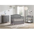 Rosebery Kids Wood Dove Gray Convertible Crib Rectangular Greenguard Gold Certified 56.25