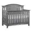 Rosebery Kids Set of 2 Graphite Gray 4 In 1 Convertible Crib & 5-Drawer Chest