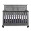 Rosebery Kids Set of 2 Graphite Gray 4 In 1 Convertible Crib & 5-Drawer Chest