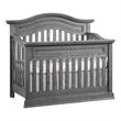 Rosebery Kids Set of 2 Graphite Gray 4 In 1 Convertible Crib & 5-Drawer Chest