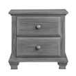 Rosebery Kids Set of 3 Gray 4 In 1 Convertible Crib & Chest & Nightstand
