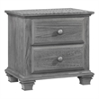 Rosebery Kids Set of 3 Gray 4 In 1 Convertible Crib & Chest & Nightstand