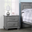 Rosebery Kids Set of 3 Gray 4 In 1 Convertible Crib & Chest & Nightstand