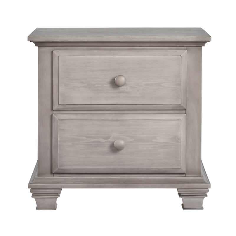 Rosebery Kids Set of 3 Stone Gray 4 In 1 Convertible Crib & Chest & Nightstand