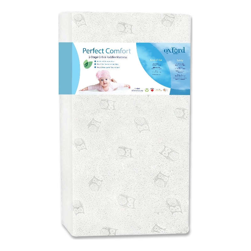 Rosebery Kids Set of 2 Espresso 4 In 1 Convertible Crib & Toddler White Mattress