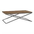 Savannah Wood Rectangular Coffee Table in Natural Finish