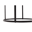 Boraam Landon Round Metal End Table - Dark Brown Finish