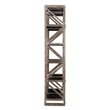 Vermonte Wood Bookshelf in White Wash and Black Finish