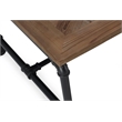 Burnham Home Wood Barrow Rectangular Wood Coffee Table Natural/Black