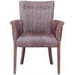 Burnham Home Wood Claire Armchair in Weathered Red finish