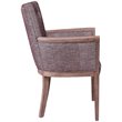 Burnham Home Wood Claire Armchair in Weathered Red finish