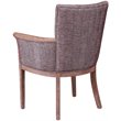 Burnham Home Wood Claire Armchair in Weathered Red finish