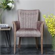 Burnham Home Wood Claire Armchair in Weathered Red finish