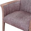 Burnham Home Wood Claire Armchair in Weathered Red finish