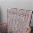 Burnham Home Wood Claire Armchair in Weathered Red finish
