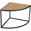 Olivia Metal 5pc Nesting Coffee Table Set with 4 Nesting Stools in Tan Finish