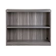 Mayline Aberdeen Series 2 Shelf Bookcase in Gray Steel