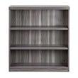 Mayline Aberdeen Series 3 Shelf Bookcase in Gray Steel
