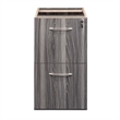 Mayline Aberdeen Series 2 Drawer File Cabinet in Gray Steel
