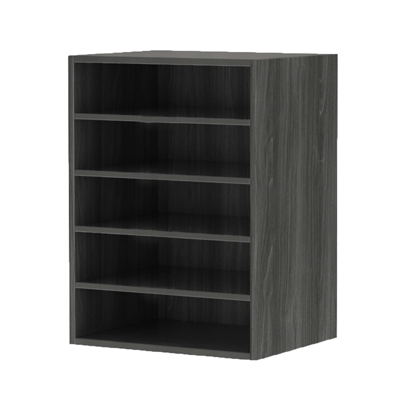 Mayline Aberdeen Series Horizontal Paper Management in Gray Steel