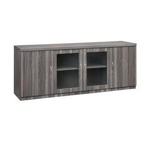 Mayline Aberdeen Series Low Wall Cabinet in Gray Steel
