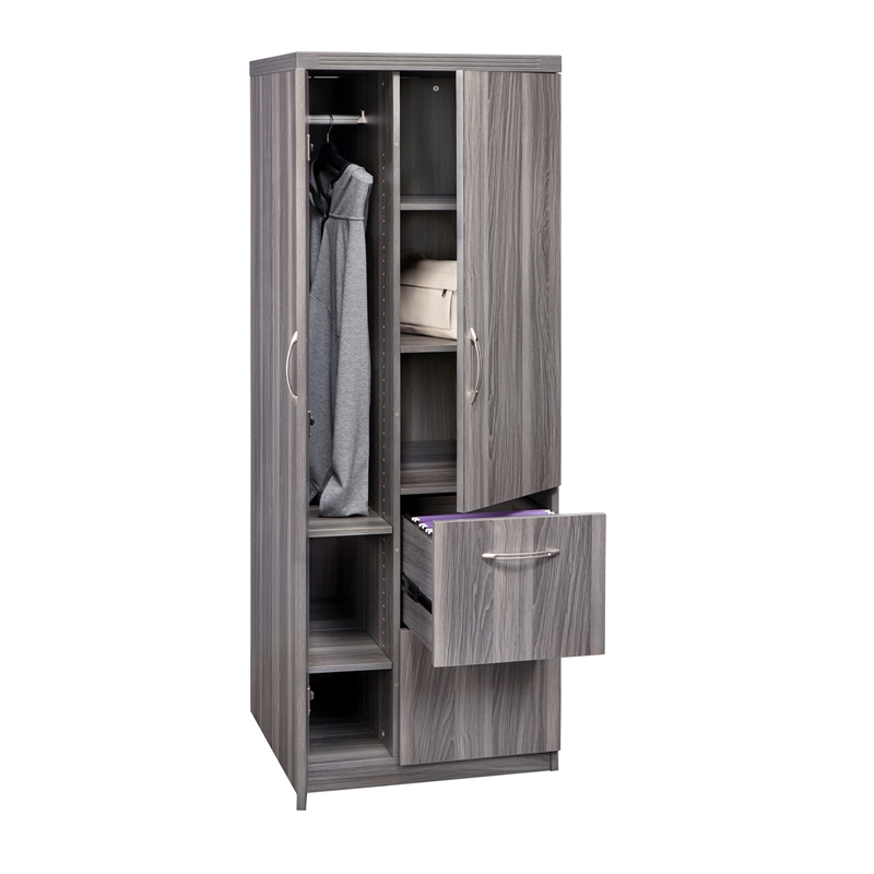 Mayline Aberdeen Series Personal Storage Tower in Gray Steel