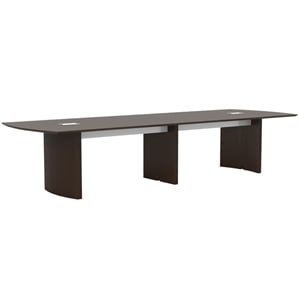 Mayline Medina Series Engineered Wood Conference Table in Mocha Brown